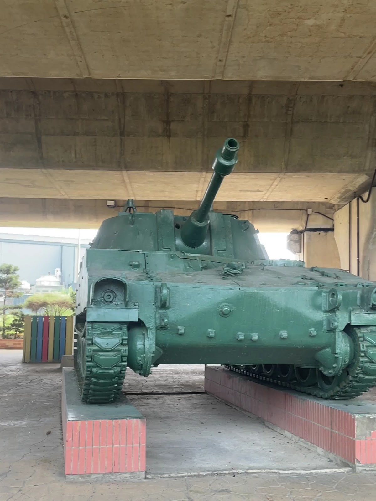 桃園大園圳頭里軍史公園自走砲戰車展示