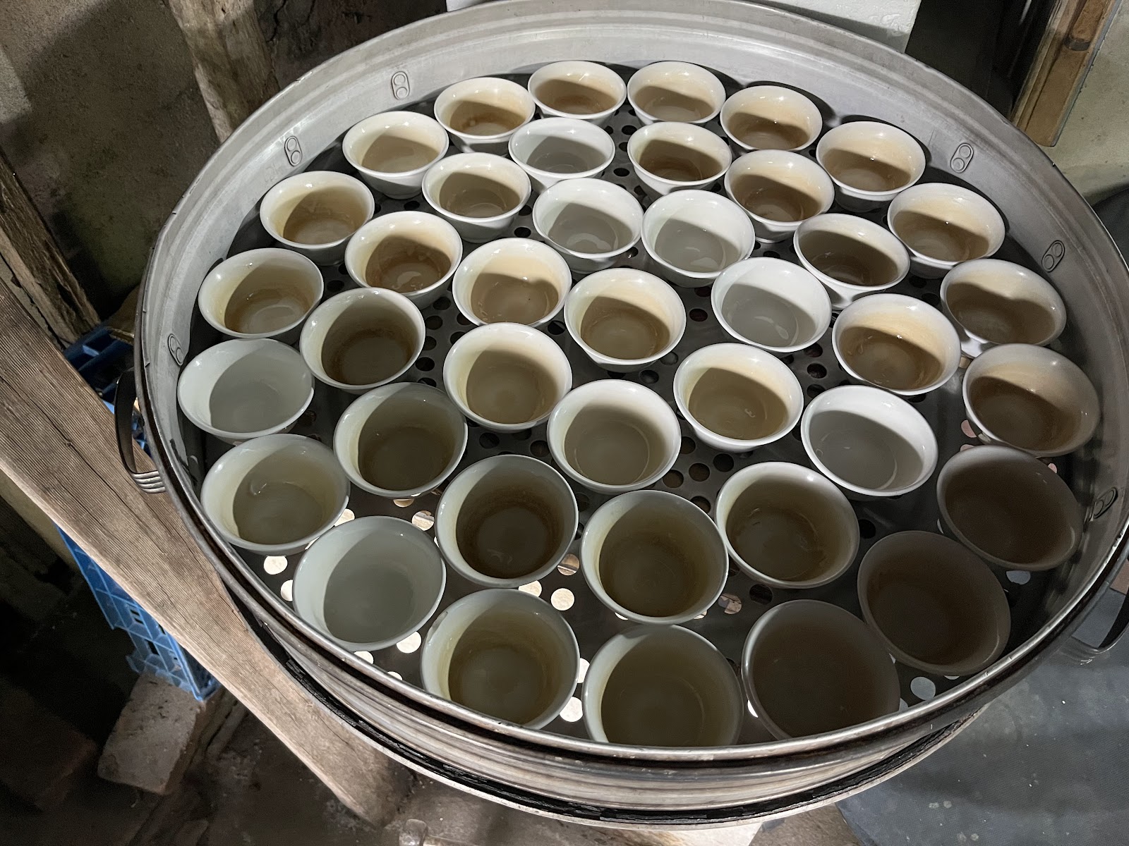 望安天糧黑糖糕蒸製過程