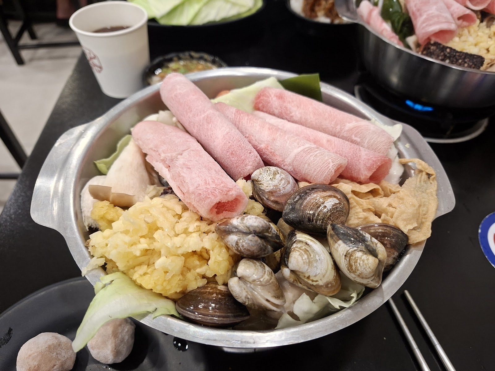 饗翻天mini鍋物個人火鍋肉盤海鮮盤