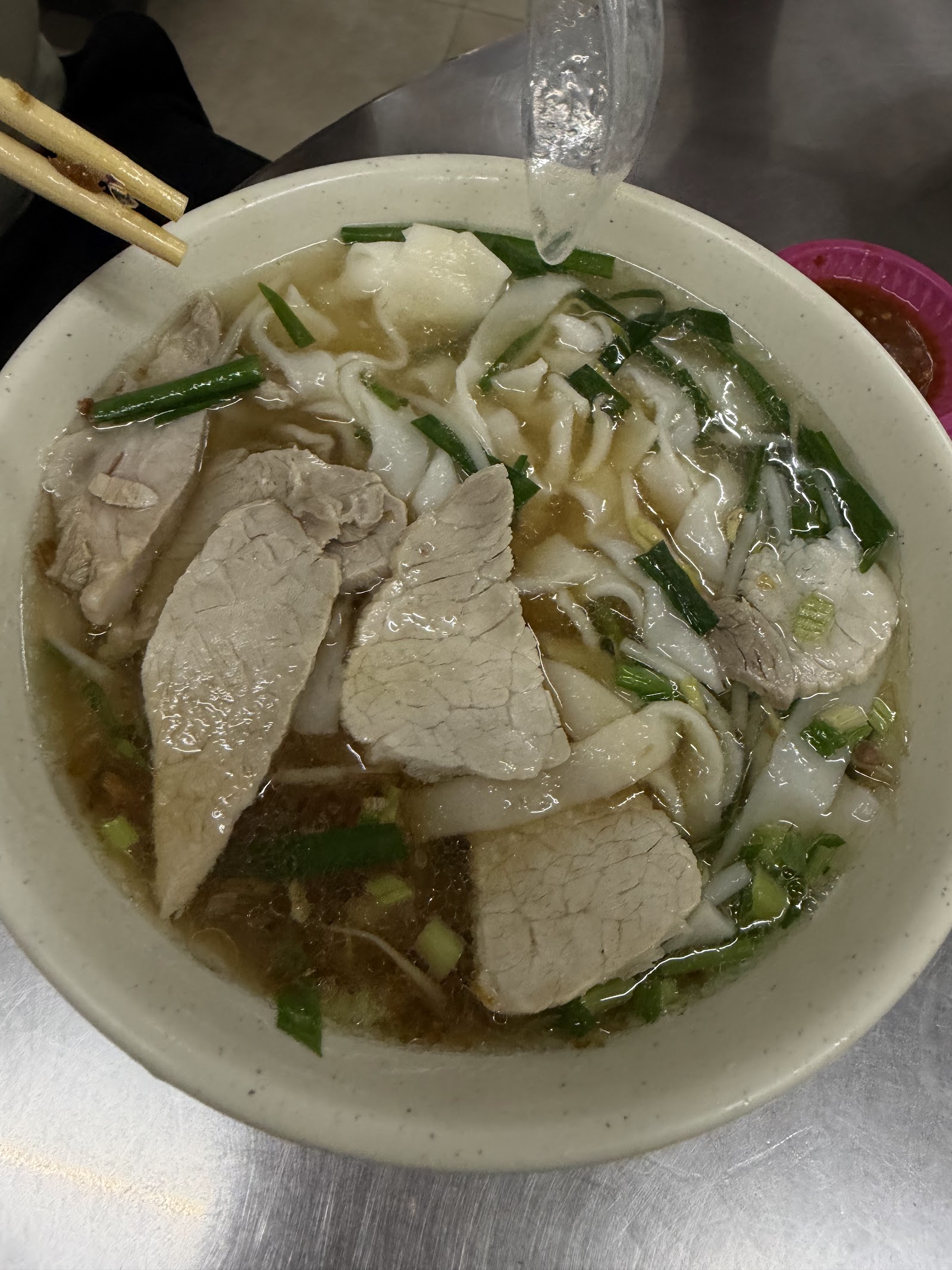 玉里麵湯麵粉腸特寫