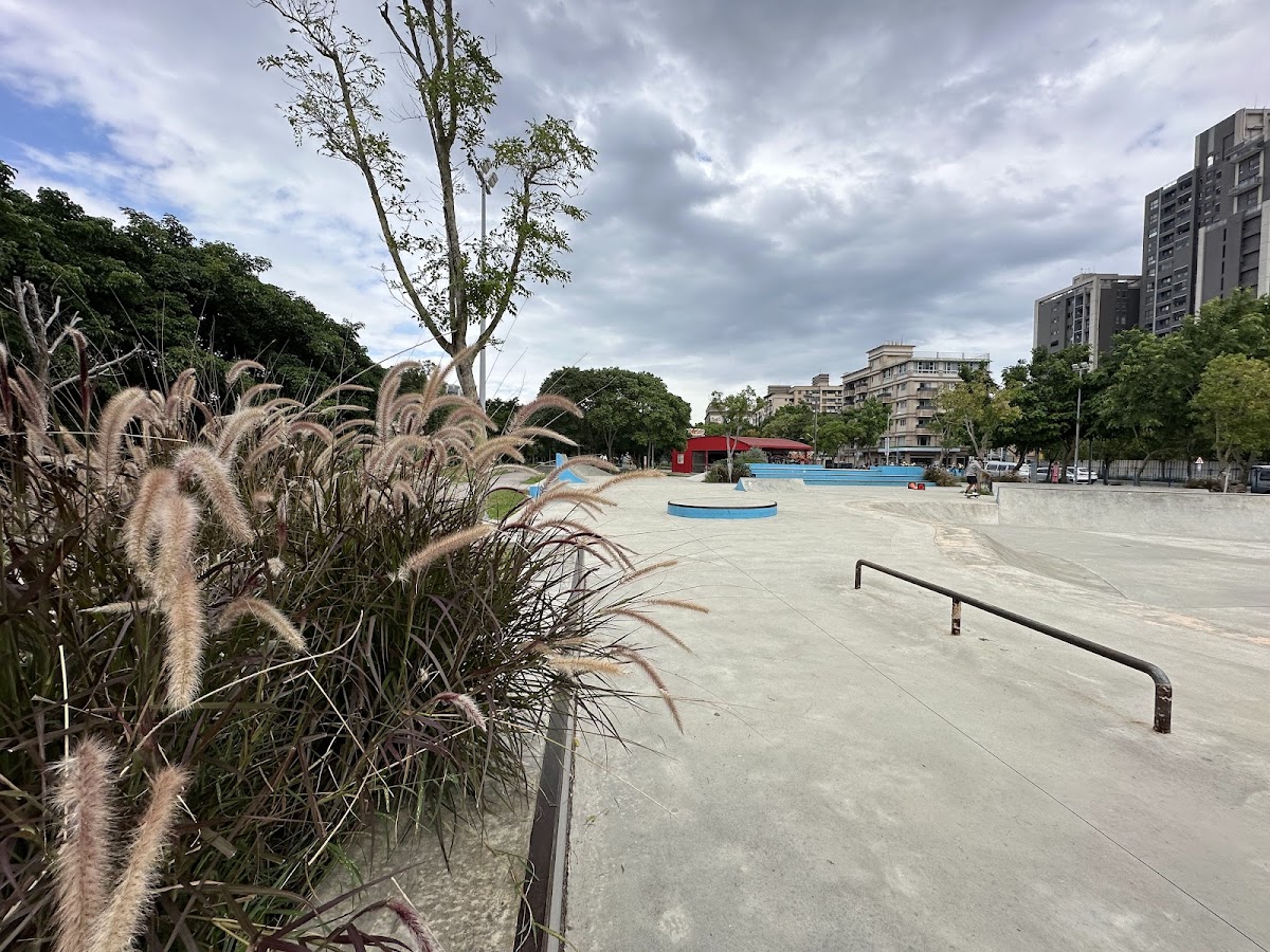 竹北滑板公園坡道與扶手